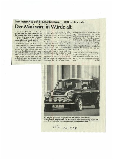 Neue Westfälische / Januar 1997